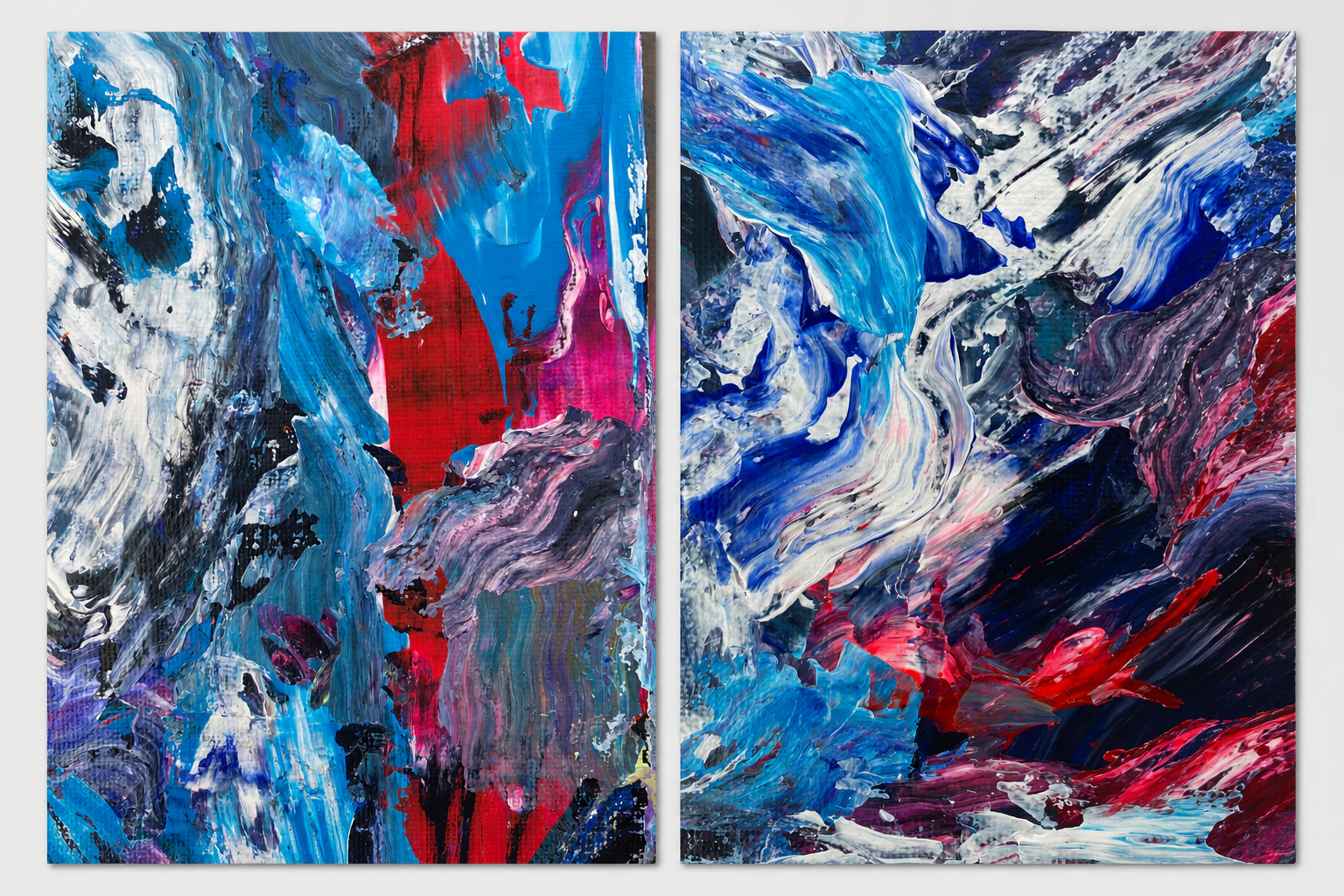 Between Fire and Water diptych print